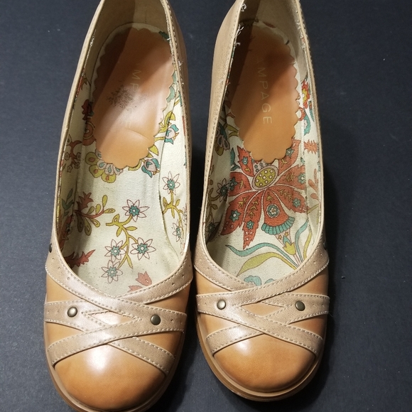 Rampage Retro Wedge Heels 10 - Picture 8 of 9